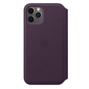 iPhone 11 Pro Leather Folio - Aubergine