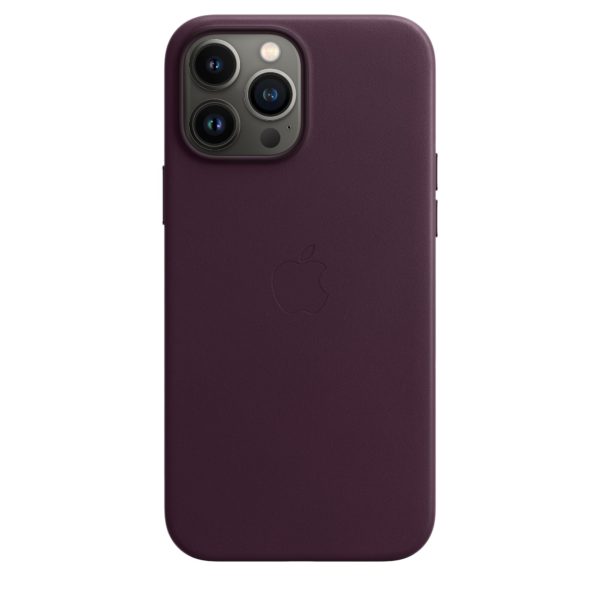 iPhone 13 Pro Max Leather Case with MagSafe - Dark Cherry