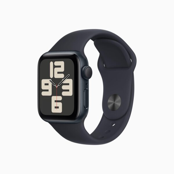 Apple Watch SE Starlight Midnight Aluminium Case with Midnight Sport Band