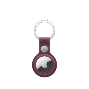 AirTag FineWoven Key Ring - Mulberry