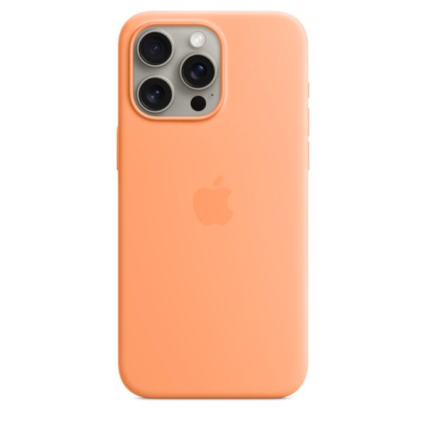 iPhone 15 Pro Max Silicone Case with MagSafe - Orange Sorbet